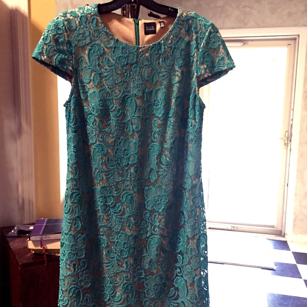 Teal Lace Dress